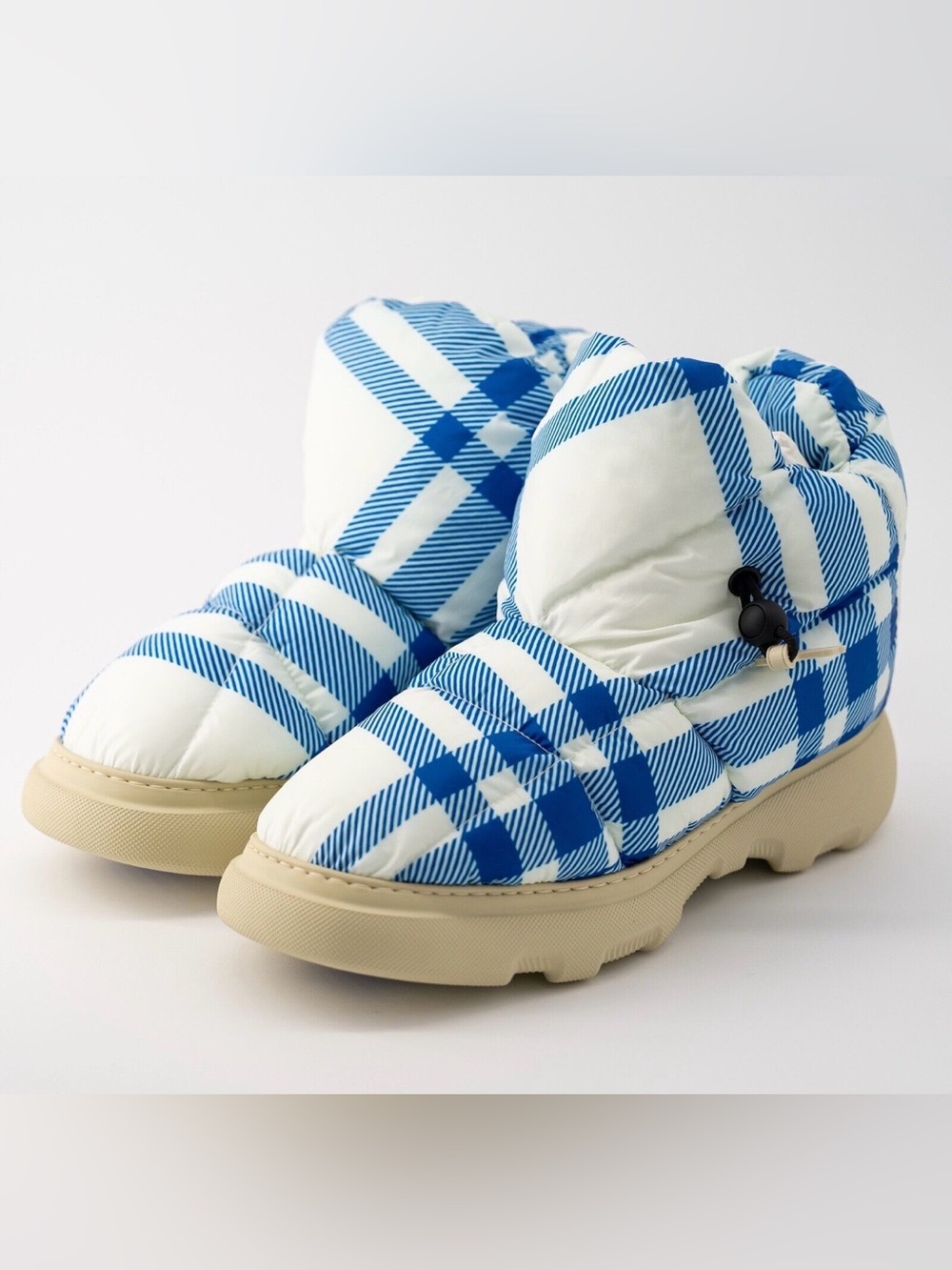 Burberry Check Nylon Pillow Boots NTW